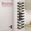 Stojak na wino HOMCOM, ścienny, na 10 butelek, stojak na Podgląd zdjęcia produktu 4