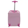 A pink children's rolling suitcase with a retractable handle. Podgląd zdjęcia produktu