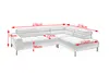 KAWOLA Sofa DELIA Ecksofa Feincord grün mit motorischem Produktbild-Vorschau 9