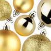 Boules de Noël incassables dorées 4/6 cm 100 pcs. Voir les images du produit 5