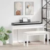 vidaXL Stojak pod pianino biały 130 x 32 x 64 cm materiał Podgląd zdjęcia produktu 2
