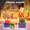 GOPLUS 119 cm Geschenkboxen Weihnachten, 4 stapelbare Produktbild-Vorschau 2