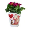 Schwein mit Maus und Herz Blumentopf mit Spruch Schön dass Produktbild-Vorschau 2