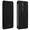 A black Huawei phone case is shown from two angles: a closed wallet style on the left and the back of the phone in the case on the right. Anteprima dell’immagine prodotto