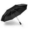 Regenschirm Windresistent mit LED Licht Schwarz 100cm Produktbild-Vorschau 1