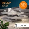CASARIA® Table basse gris laqué Table de salon modulable Voir les images du produit 2