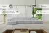 ALTDECOR Ecksofa in L-Form  MARI-L3 - 413x171x79,5 cm  Produktbild-Vorschau 5