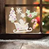 Fensterdeko-Set, 30 Motive, Weihnachten, Bastelset mit Schablonen Voir les images du produit