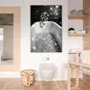 Wanddeko 80x120 cm - BadezimmerGlitzer-Badewanne, Leinwand Produktbild-Vorschau 6