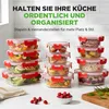 NutriChef set van glazen voorraadpotten – rood: 12 glazen Productafbeelding-voorbeeld 5