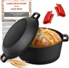 Gusseisen Topf Brot backen - Brotbackform mit Deckel 26CM Produktbild-Vorschau 1
