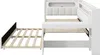 Gepolstertes Funktionsbett 90x200 mit Schreibtisch & LED, Produktbild-Vorschau 13