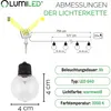 LUMILED luci solari 20x LED 7,5 M luci solari fata luce Anteprima dell’immagine prodotto 20