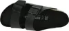 A black Birkenstock sandal is shown from the side. Produktbild-Vorschau