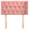 vidaXL Kopfteil mit Ohren Rosa 83x16x78/88 cm Samt -  Kopf- Produktbild-Vorschau 11