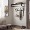 EUGAD Wandgarderobe mit Ablage 10 Haken, 80x41x30 cm, Produktbild-Vorschau 2