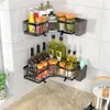 2 Stück Duschablage Ohne Bohren Schwarz Eckregal, Produktbild-Vorschau 10