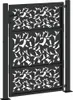 vidaXL Zahradní brána černá 100x125 cm ocelové křídlo Náhled obrázku produktu 6