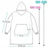Oversize Deckenpullover XXL - Kuscheldecke mit Ärmeln - Produktbild-Vorschau 4