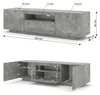 Homlando szafka RTV AURA 150 cm beton Podgląd zdjęcia produktu 7