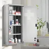 Theo&Cleo Medizinschrank Edelstahl abschließbar Produktbild-Vorschau 2