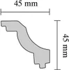 Decosa Zierprofil ST45, weiß, 45 x 45 mm, Länge: 2 m - 01 Produktbild-Vorschau 14