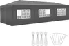 tectake® Pavillon Miramas 9 x 3 m, im Stecksystem Produktbild-Vorschau 1