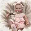 45 cm mäkké bavlnené telo reborn bábiky lúka s ručne Náhľad obrázku produktu 6