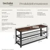 Product information and dimensions for a shoe rack. Náhled obrázku produktu