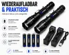 2x LED Taschenlampe Lampe 1km Leuchtweite Militär Taktische Produktbild-Vorschau 6