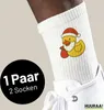 Huuraa Uni Socken Quietscheente Weihnachtsmann Comic Produktbild-Vorschau 2