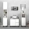 vidaXL Badschrank Weiß 30x30x190 cm Holzwerkstoff Produktbild-Vorschau 1