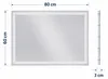 Relaxdays Badspiegel, met dimfunctie, 3 lichtkleuren, Productafbeelding-voorbeeld 4