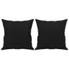 vidaXL 2-Sitzer-Sofa mit Kissen Schwarz 140 cm Produktbild-Vorschau 4