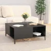 vidaXL Couchtisch Schwarz 80x80x36,5 cm Holzwerkstoff Produktbild-Vorschau 3