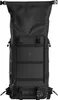 A black backpack is shown against a white background. Produktbild-Vorschau