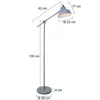 Mexlite - lampada da terra - Nove - grigio - metallo - Ø Anteprima dell’immagine prodotto 6