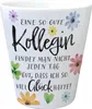 Blüten und Blätter Blumentopf mit Spruch Glück gehabt mit Produktbild-Vorschau 1