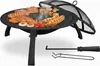 Relaxdays Feuerschale, Ø Schale 51 cm, klappbare Beine, Produktbild-Vorschau 1
