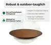 Runde Schale aus Metall mit Edelrost, Durchmesser 50 cm, Produktbild-Vorschau 6