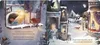 A winter scene with a child sleeping in bed and a fairy outside the window, with a snowy village and a fox in the background. Anteprima dell’immagine prodotto