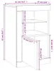 vidaXL Armoire d'appoint avec lampes LED gris béton Voir les images du produit 7