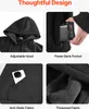 Sudadera calefactable VEVOR, uni, con batería recargable de Vista previa de la imagen del producto 6