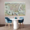 MuchoWow® Poster Geschichte - Karte - Jahrgang 180x120 cm - Produktbild-Vorschau 5