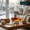 Théière Arendo avec réchaud, théière en verre pour thé en Voir les images du produit 7