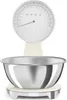 A kitchen scale with a stainless steel bowl. Voir les images du produit