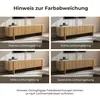 TV Schrank Holz mit 3 Türen, Eichenfarben, Holzoptik, B160 Produktbild-Vorschau 10