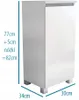 KOMODA ŁAZIENKOWA biała kosz z koszem na pranie 30cm Podgląd zdjęcia produktu 5