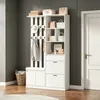 Merax Garderobenschrank mit Schuhschrank und Sitzbank, Produktbild-Vorschau 6