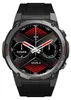 A close-up, front-facing view of a smartwatch with a black strap and a dark gray bezel. The watch face displays various metrics like steps, heart rate, and calories, along with the time and day of the week. Náhled obrázku produktu